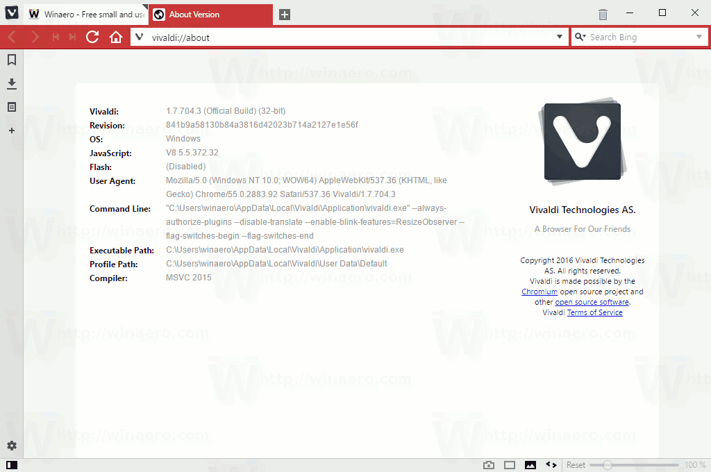 Vivaldi Web Browser full Turkce