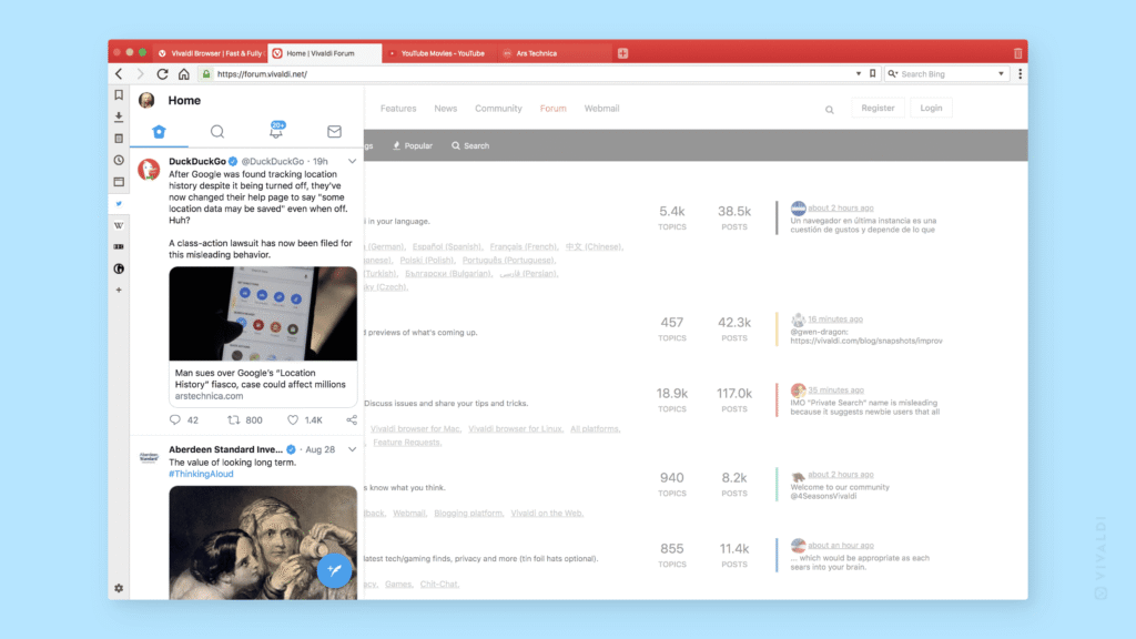 Vivaldi Web Browser full surum